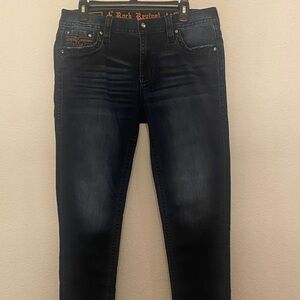 Rock Revival woman’s Deep Indigo Straight Jeans